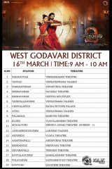 Baahubali 2 Movie Trailer Screening on 16th March Theatres List